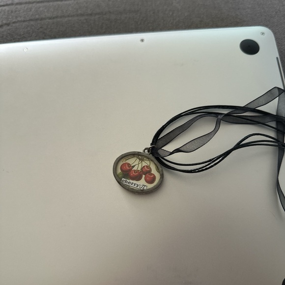Vintage Cherry Pie Necklace - Picture 4 of 7